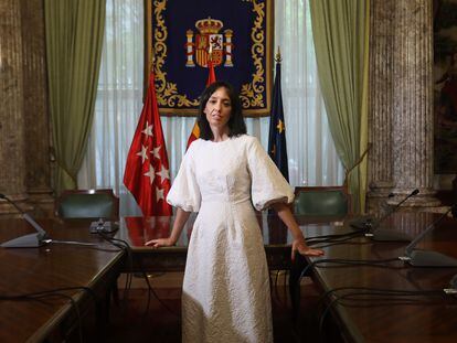 Mercedes Gonzalez, delegada del Gobierno de Madrid, en la sede del organismo.