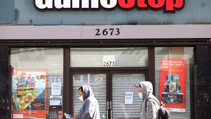 Fachada de una tienda de GameStop en San Francisco (EE UU), el 10 de marzo.