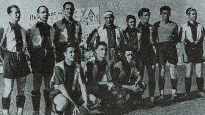 Equipo histórico del levante, que ganó la Copa de la República en 1937