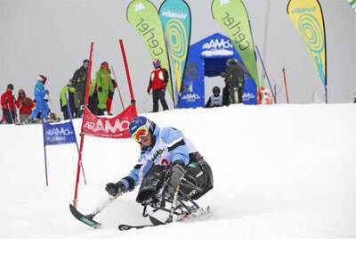 Irene Villa, durante una de las pruebas del II Trofeo Santiveri de Esqui Alpino Adaptado el pasado domingo en la estación oscense de Cerler