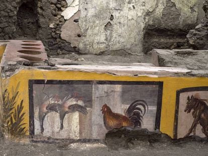Termopolio descubierto en Pompeya.