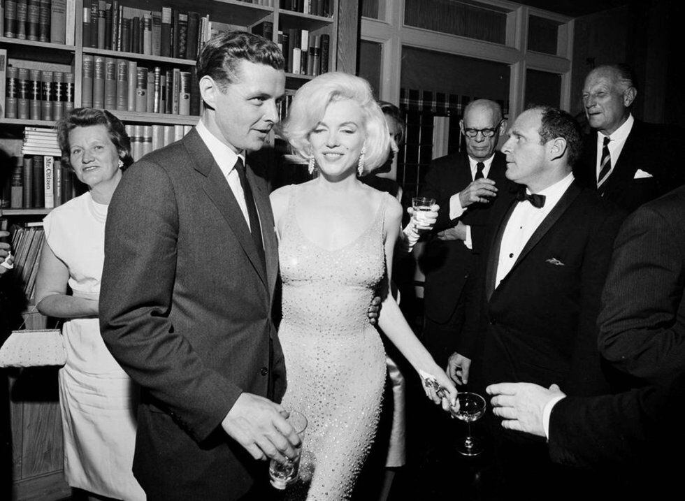 Marilyn Monroe en la fiesta de cumpleaños de John F. Kennedy, en 1962.