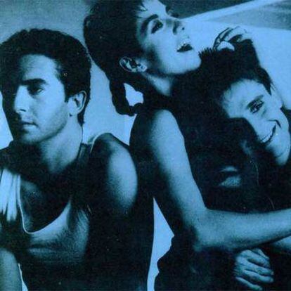Detalle de la portada del disco de Mecano 'Entre el suelo y el cielo', de 1986