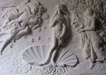 Bajorrelieve de 'La Venus' de Boticelli.