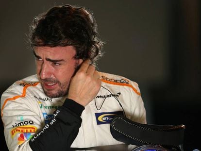 Alonso, tras la crono del GP de Bahréin.