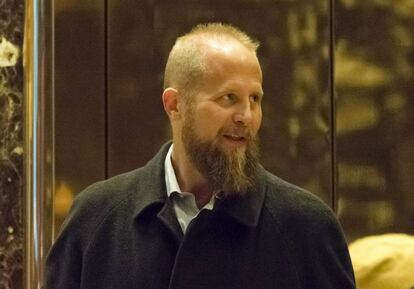 Brad Parscale en la Torre Trump de Nueva York.