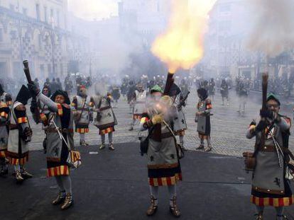 Batalla en las fiestas de Alcoi.