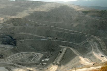 La mina a cielo abierto de Cerrejón, en Barrancas, que exporta carbón a Alemania, en una fotografía de marzo de 2017. 