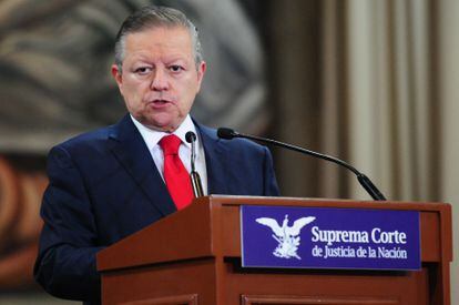 Arturo Zaldívar, ministro de la Corte Suprema de Justicia del país, en abril.