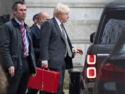 Boris Johnson abandona el pasado viernes su residencia en Downing Street