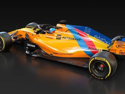 El coche con el diseño especial con el que Alonso correrá su último Gran Premio en Fórmula 1. En vídeo, así ha sido la trayectoria de Alonso.