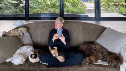 Ellen DeGeneres, en su mansión en Los Ángeles.