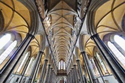 Interior de la catedral de Salisbury (Reino Unido), donde se encuentra uno de los originales de la Carta Marga que se conservan en la actualidad.