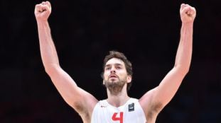 Gasol tras deorrotar a Francia.