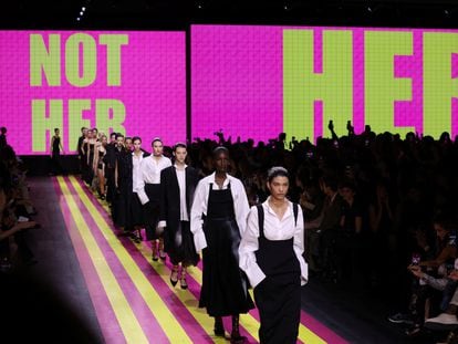Desfil de la colección primavera/verano 2024 de Dior, el 26 de septiembre de 2023 en la semana de la moda de París.