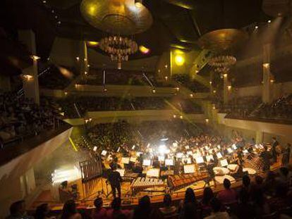 Un concierto en el Auditorio Nacional. 