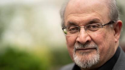 Salman Rushdie en el festival literario de Cheltenham (Reino Unido).