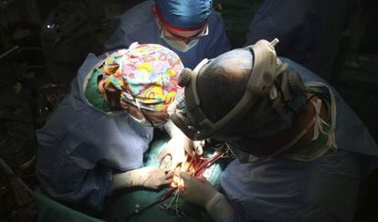 Una operación de corazón en el Hospital Reina Sofía de Córdoba.