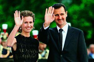 El presidente de Siria y su esposa, en París en 2008.