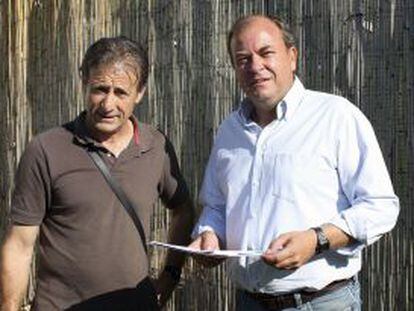 Pedro Escobar y Jos&eacute; Antonio Monago en una imagen facilitada por el PP de Extremadura en junio.