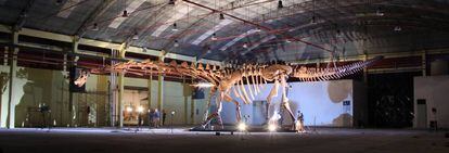 Reconstrucción del Titán Patagónico en Trelew.