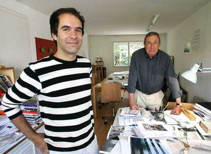 Los arquitectos Andrés Jaque, izquierda, y Juan Navarro Baldeweg.