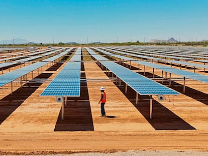 Parque solar Núñez de Balboa, en Usagre (Badajoz).