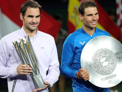 Roger Federer y Rafa Nadal.