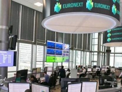 Sala de Euronext en París. 