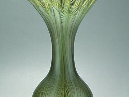 Vaso de Louis Comfort Tiffany, del Museo de Artes Decorativas de París.
