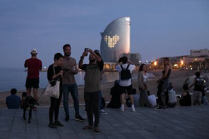 El passeig marítim de Barcelona, el passat 3 de maig, en l'inici del desconfinament.