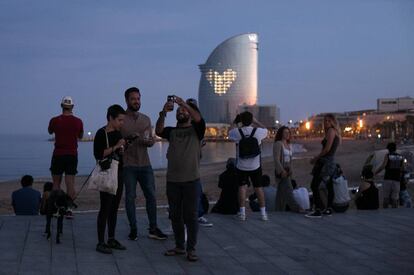 El passeig marítim de Barcelona,  el passat 3 de maig, en l'inici del desconfinament.
 