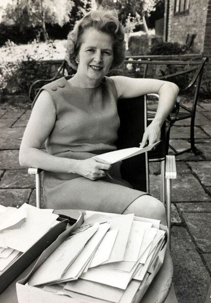 22 de junio 1970, Londres. Margaret Thatcher, ministra de Educación y Ciencia en 1970. La única mujer del gabinete de Edward Heath.