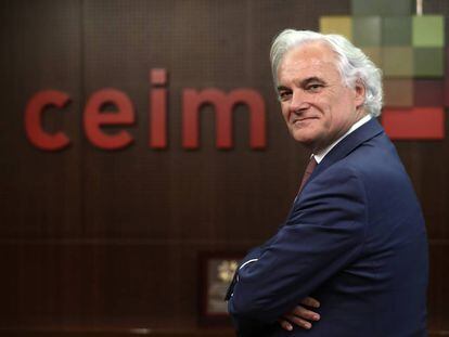 Miguel Garrido de la Cierva, en la sede de la CEIM.