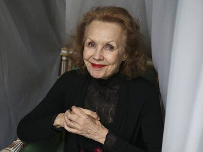 La compositora Kaija Saariaho, en el Teatro Real ayer.