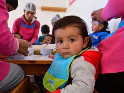 Centro de día para atención a niños del programa Cuna Más de Perú.