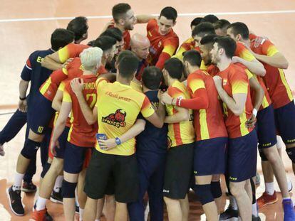 La selección masculina de voleibol, en una imagen de archivo.