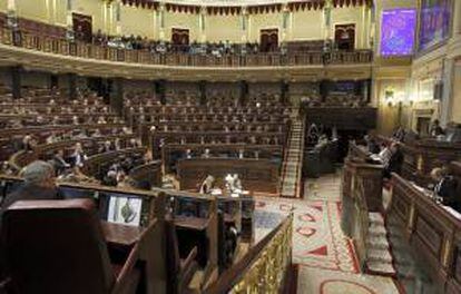 Vista general del hemiciclo del Congreso de los Diputados. EFE/Archivo