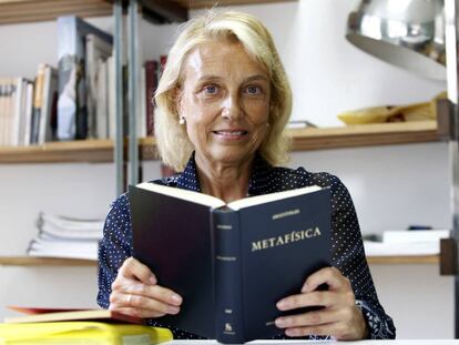 Gema Faura, prejubilada bancaria y estudiante de Filosof&iacute;a Cl&aacute;sica en el instituto Francesco Petrarca de Madrid.
