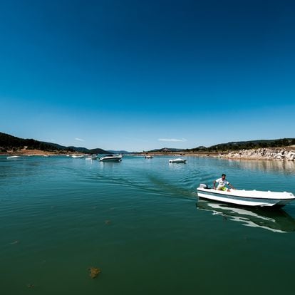 El embalse de Entrepeñas (Guadalajara), uno de los dos pantanos de la cabecera del río Tajo.