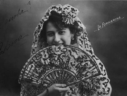 La Fornarina, cupletista. Imagen incluida en el libro 'Las picardias de nuestros abuelos'. 