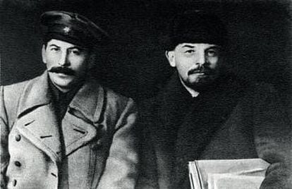 Iósif Stalin y Vladimir Lenin, en 1919.