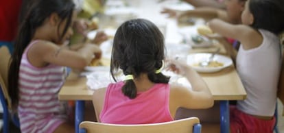 Comedor del colegio Esperanza Aponte en San Juan de Aznalfarache (Sevilla).