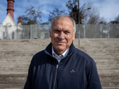 Alfredo Zamudio en el Museo de la Memoria en Santiago (Chile).