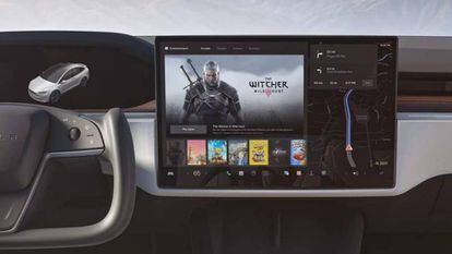 Tesla quiere convertir sus coches en una consola de videojuegos.