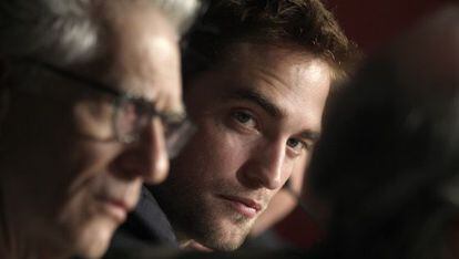 David Cronenberg y Robert Pattinson, ayer en Cannes.