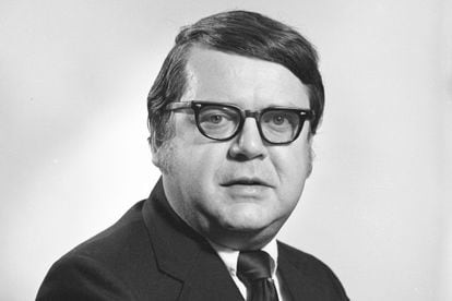 Undated file photo of Dr. Robert E. Anderson provided by the Bentley Historical Library at the University of Michigan.