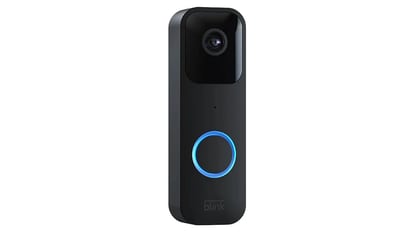 Amazon Blink Video Doorbell inalámbrico, con cámara HD, visión nocturna, audio bidireccional y Alexa.