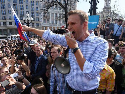 El líder opositor ruso Alexéi Navalni, en un imagen de archivo en 2018.