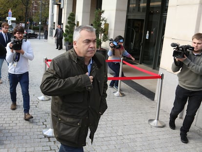 El secretario de Organización del PSOE, Santos Cerdán, en Bruselas.